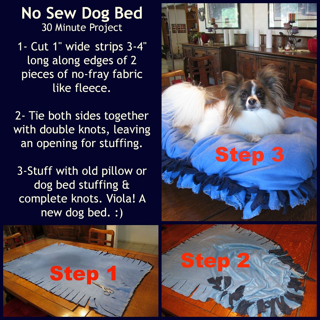 dog bed no stuffing